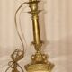 Bronze and solid brass candlestick from the "Restoration" period, electrified.