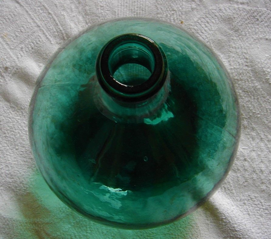 Demijohn green bubbles 6 l