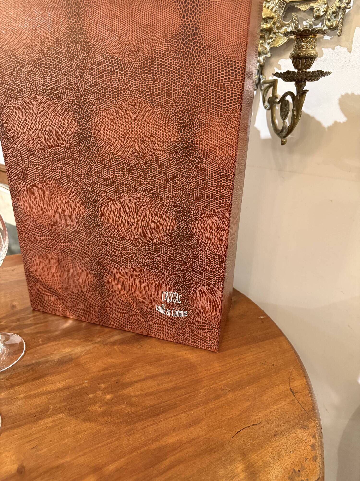 6 crystal water glasses from Lorraine
