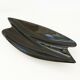 Verceram vintage 1960s black pearlescent ceramic fruit bowl
