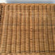Ottoman vintage in rattan and woven wicker