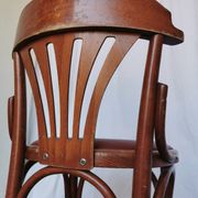 Vintage Bentwood Dining Chair: Thonet Style Fan Backrest, 1970s Irish Pub
