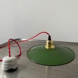 Lot 2 suspensions emaillees vintage 24,5 cm