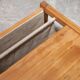 Habitat pine coffee table with integrated jute fabric book storage.