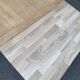Extensible farmhouse dining table stripped in raw solid oak 1950