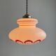 Vintage opaline suspension light from the 1970s