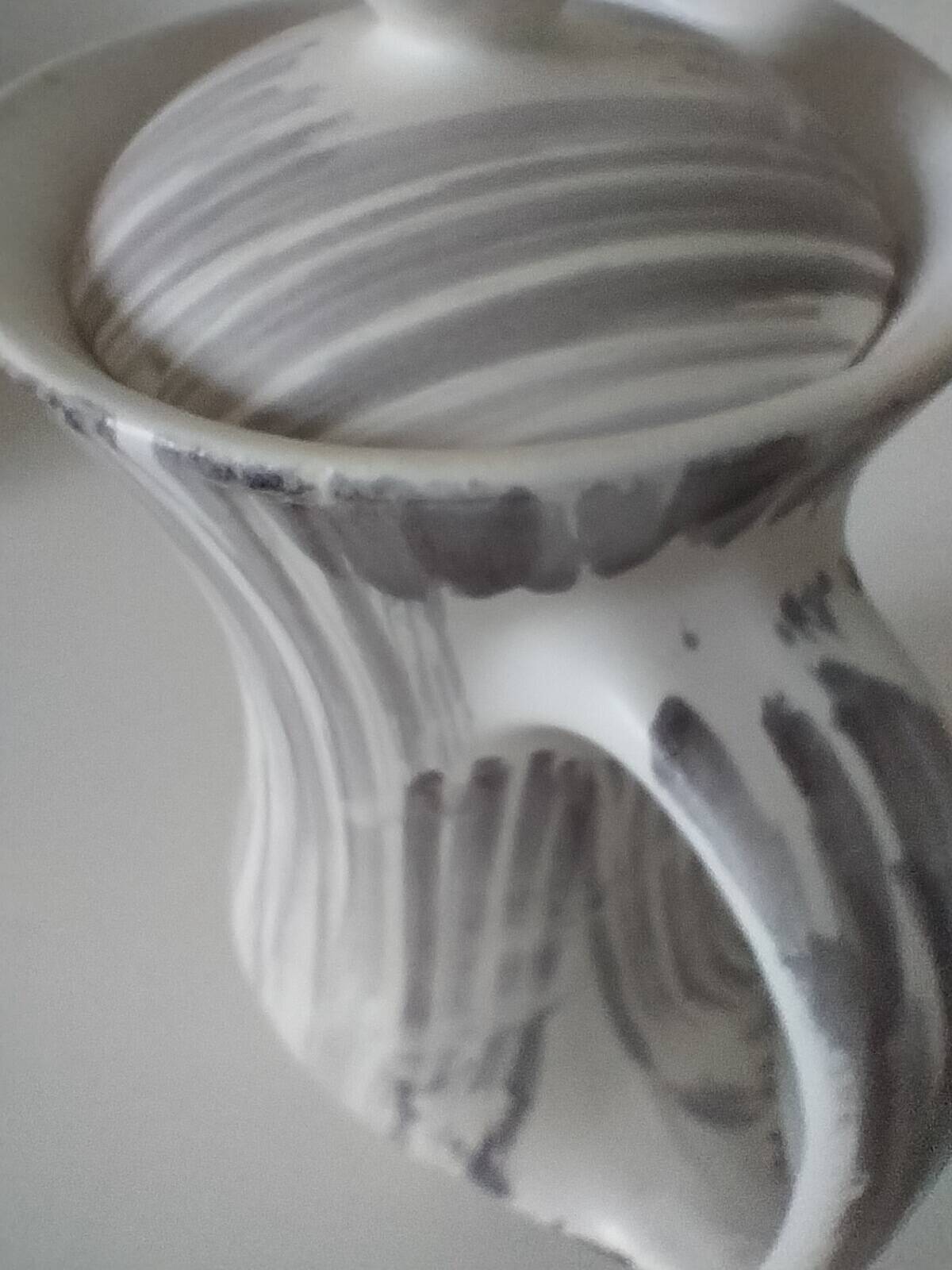 Cafetière Niderviller décor Chatons – faïence expressive années 50