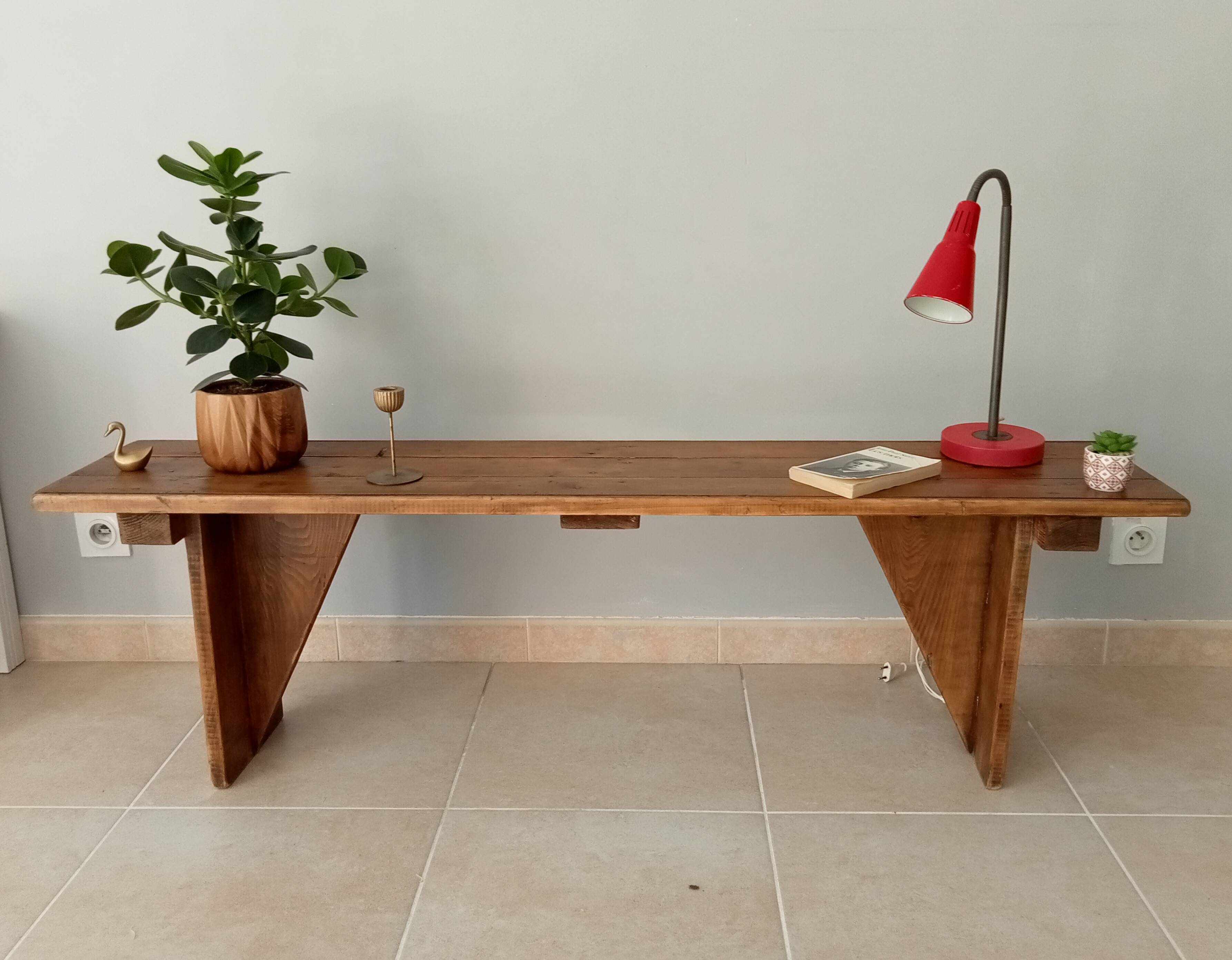 Vintage country bench 70s