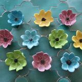 Set of 10 floral ceramic bowls, Bagnoles de l'Orne – years