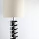 Jacques Charpentier, lampe en métal chromé