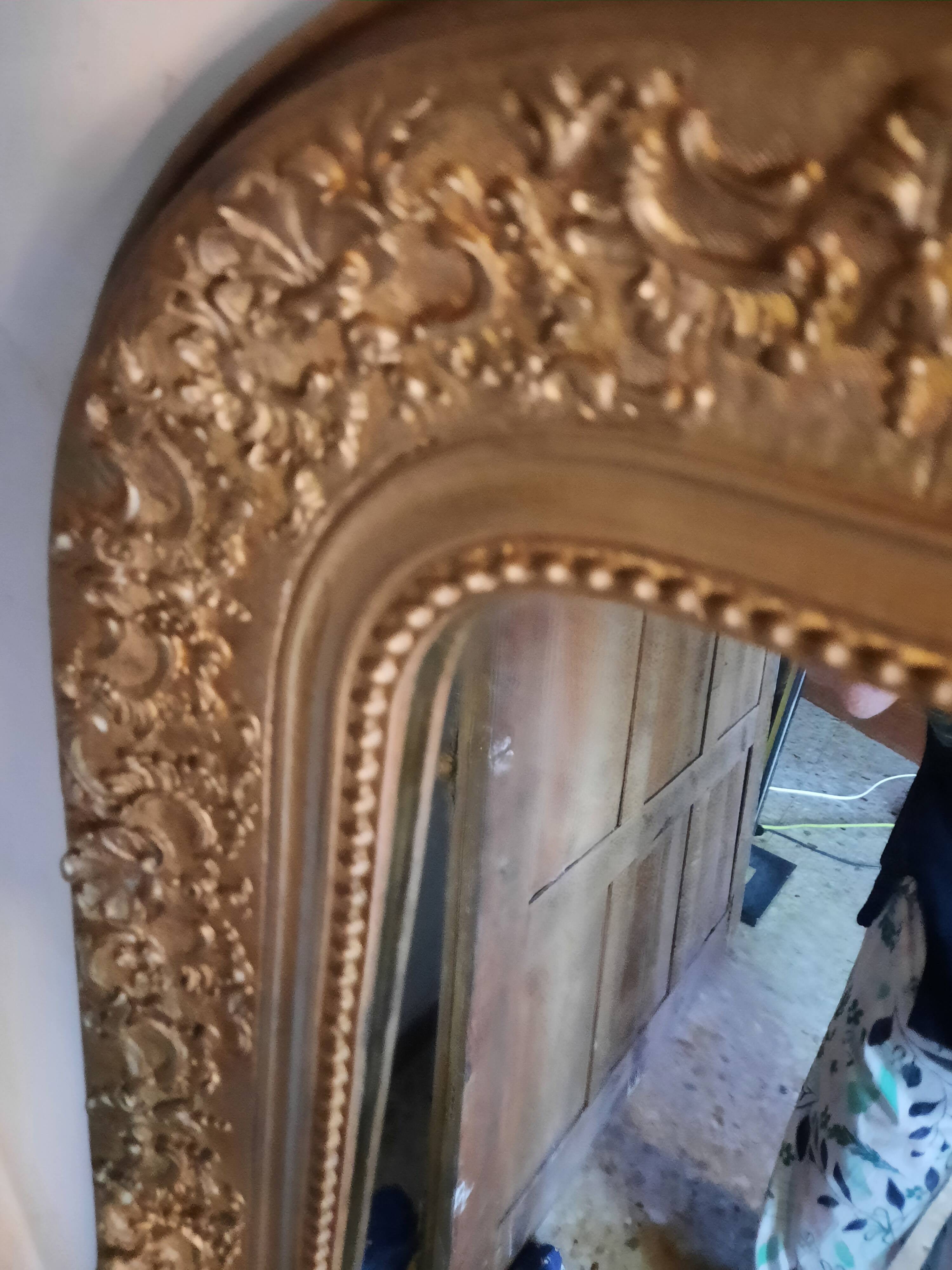 Large golden Louis Philippe mirror