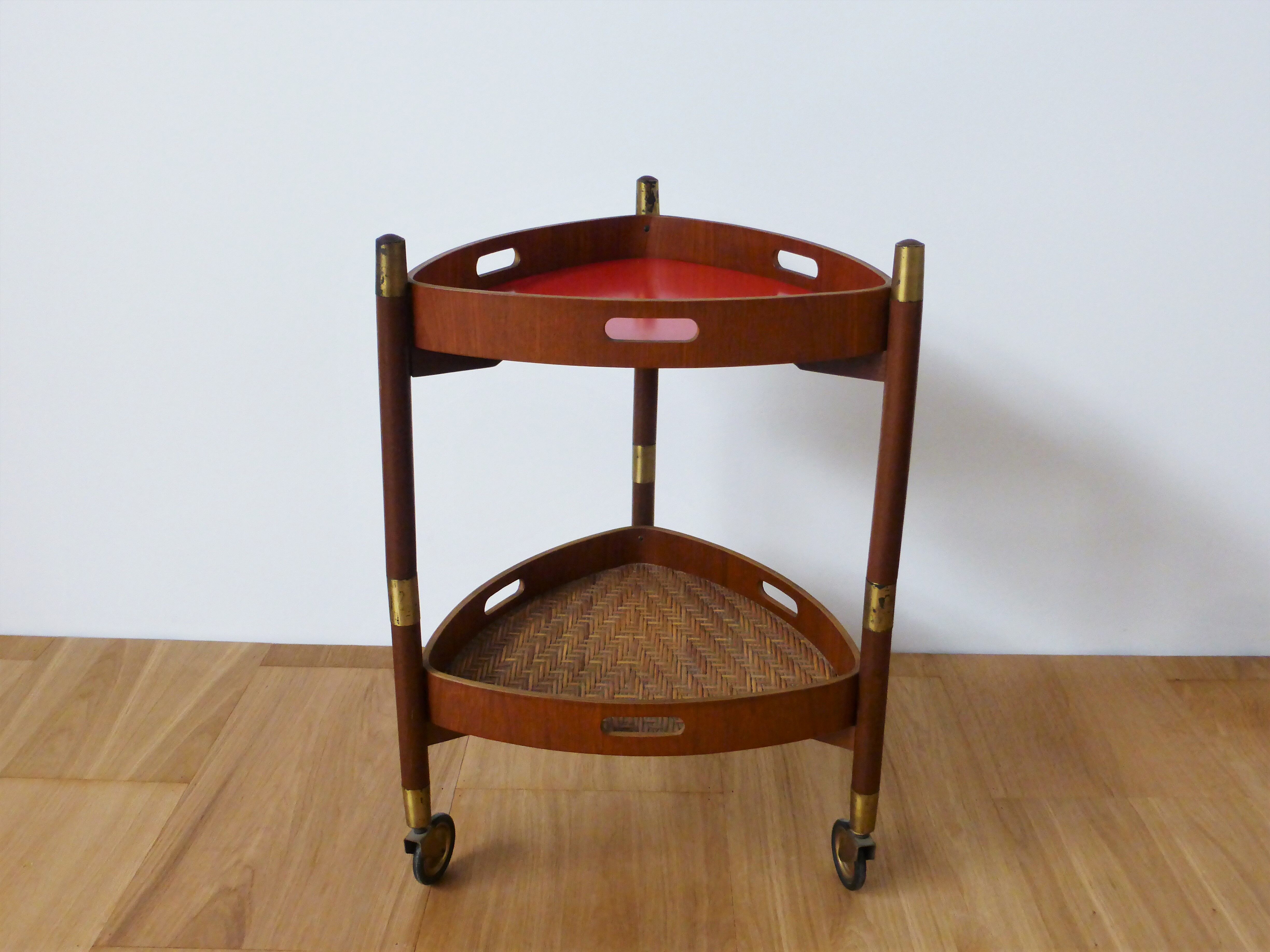 Serving trolley in Teak, Italy, 1950s