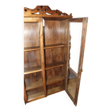 19th century walnut display case