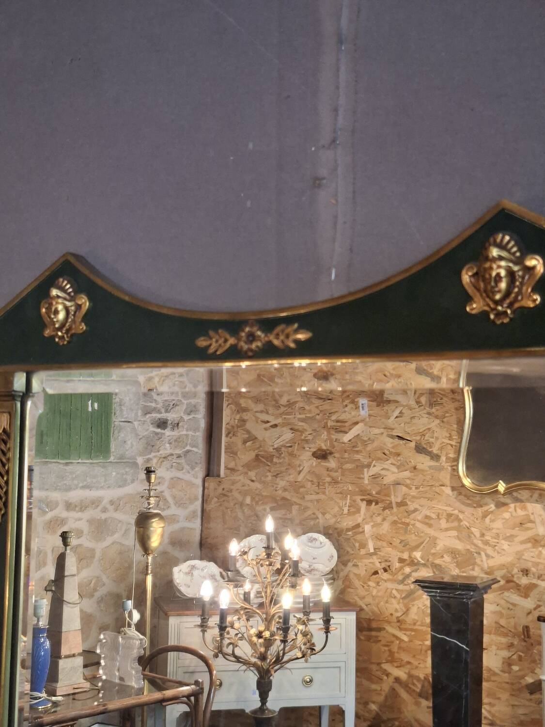 Console table and mirror set