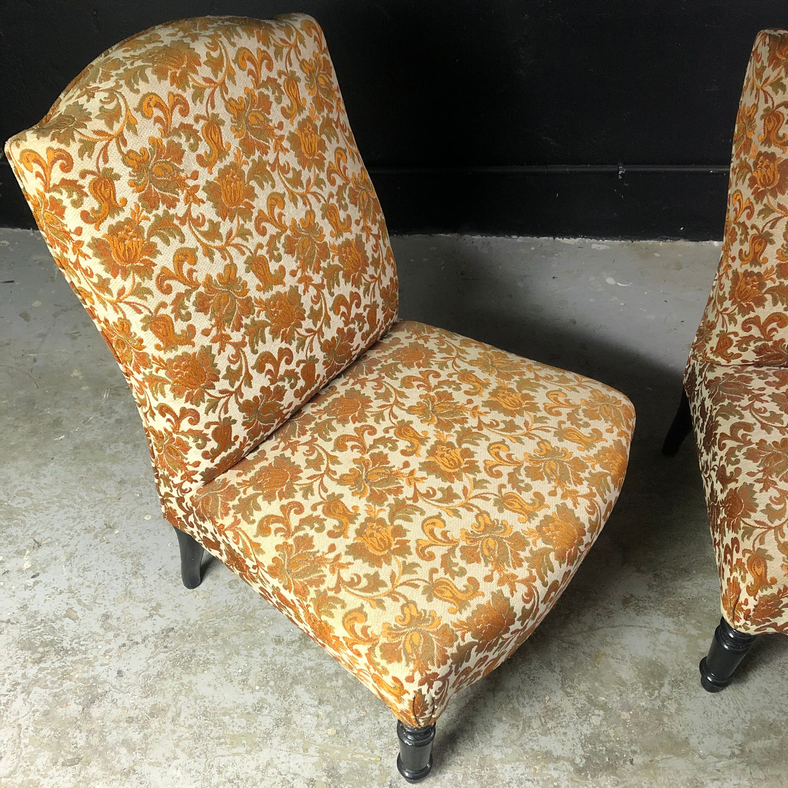 Pair of vintage heater chairs