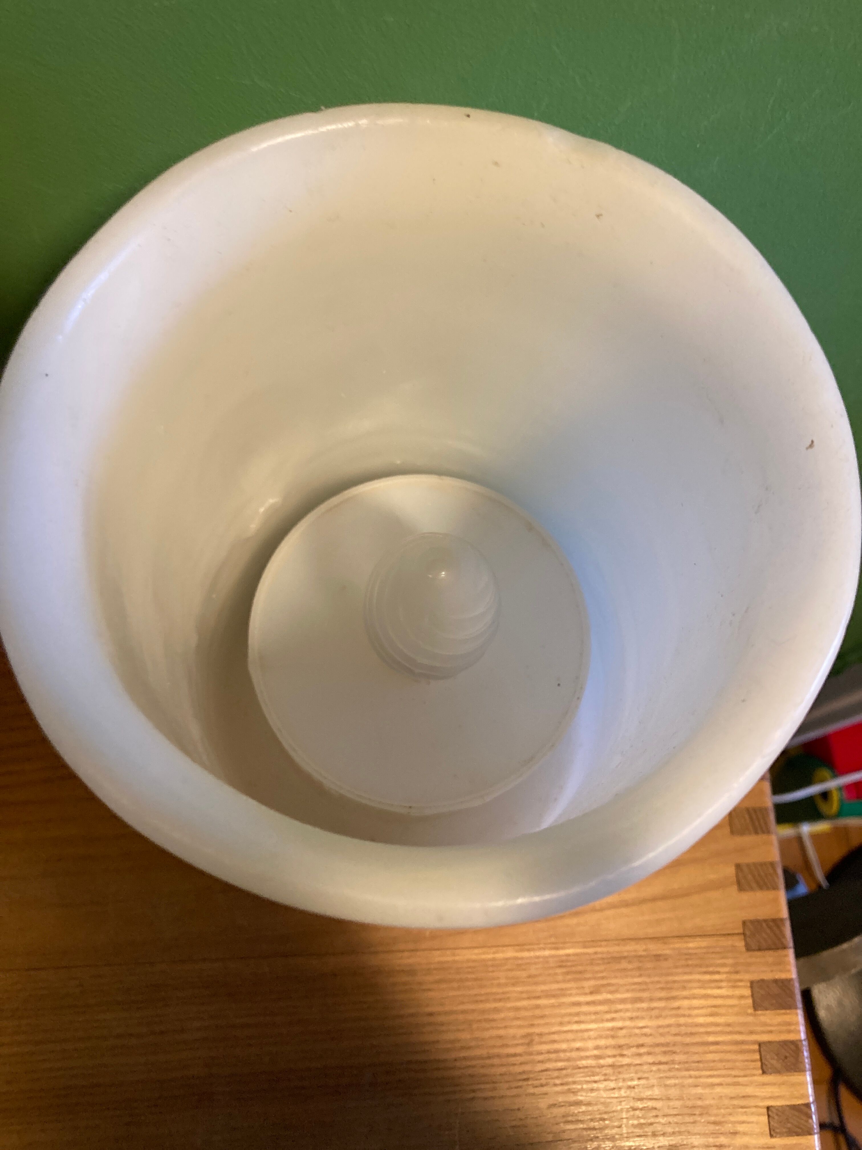 Vintage wax herbarium lamp