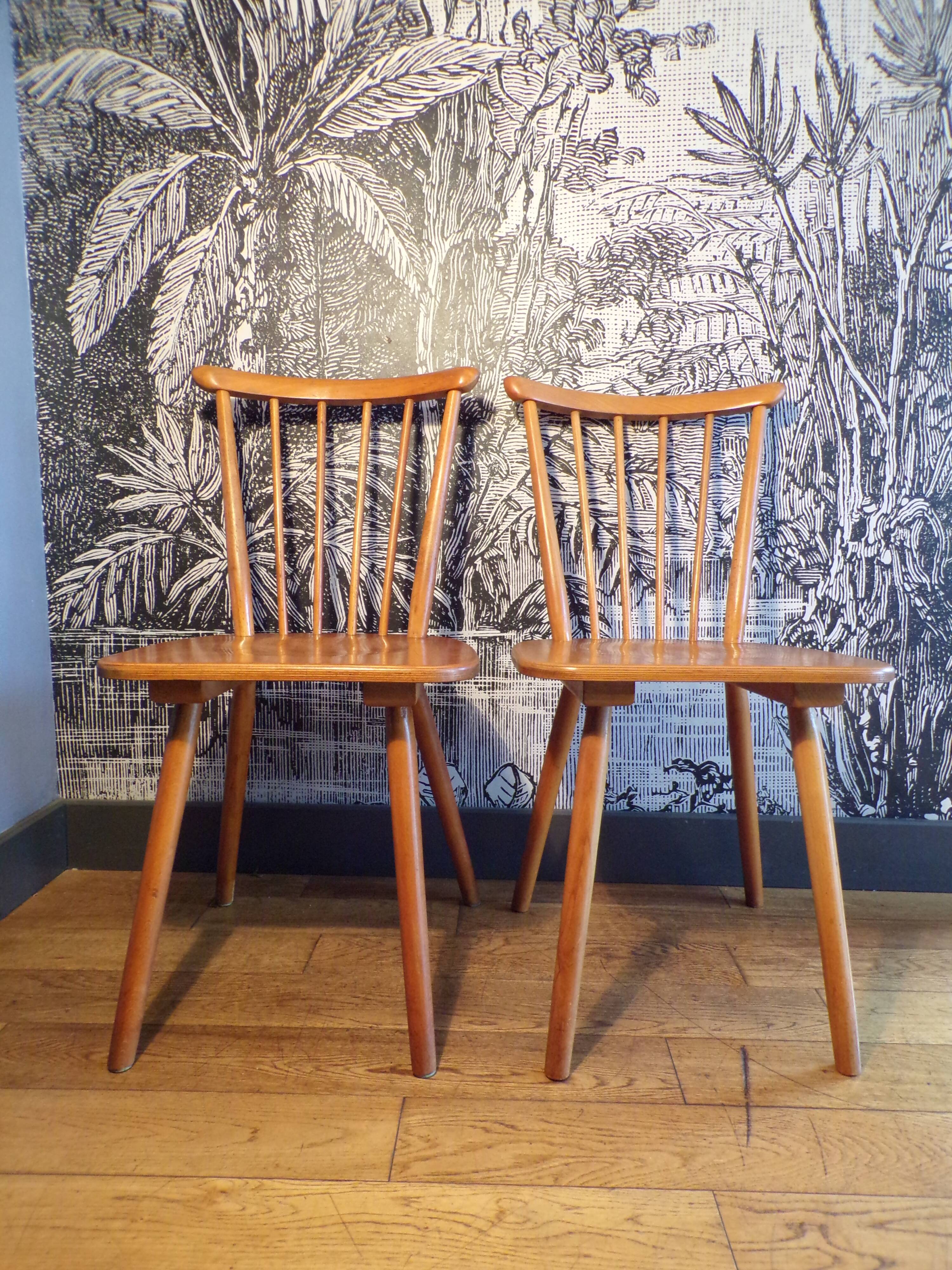 Pair of Scandinavian Windsor chairs