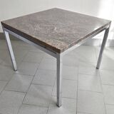 Table d'appoint vintage en granit rose 1970