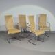 Ensemble de 4 chaises de salle à manger en osier « B25 » par Axel Bruchhäuser pour Tecta, Allemagne, années 1980