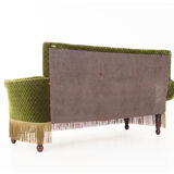 Antique sofa-bed in green colour