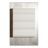 Frame wall light in raw aluminum m