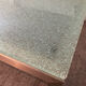Designer garden coffee table in tempered glass and stainless steel