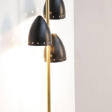 Italian 1950s black wall sconce