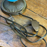 Blue opaline lamp and brass