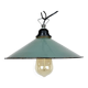 Industrial Petrol Enamel Factory Pendant Lamp, 1960s