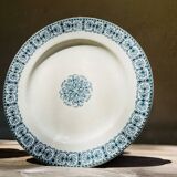 2 assiettes plates en terre de fer Jules Vieillard Bordeaux