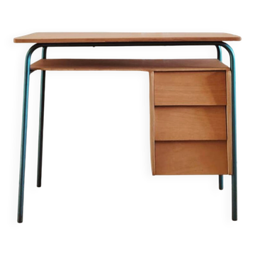 Renovated vintage children's desk, Scandinavian style, 1950s-60s.