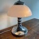 Chrome mushroom lamp space age