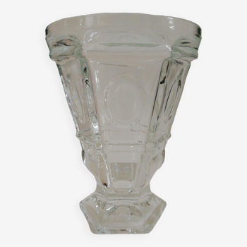 Glass vase a violette charles x