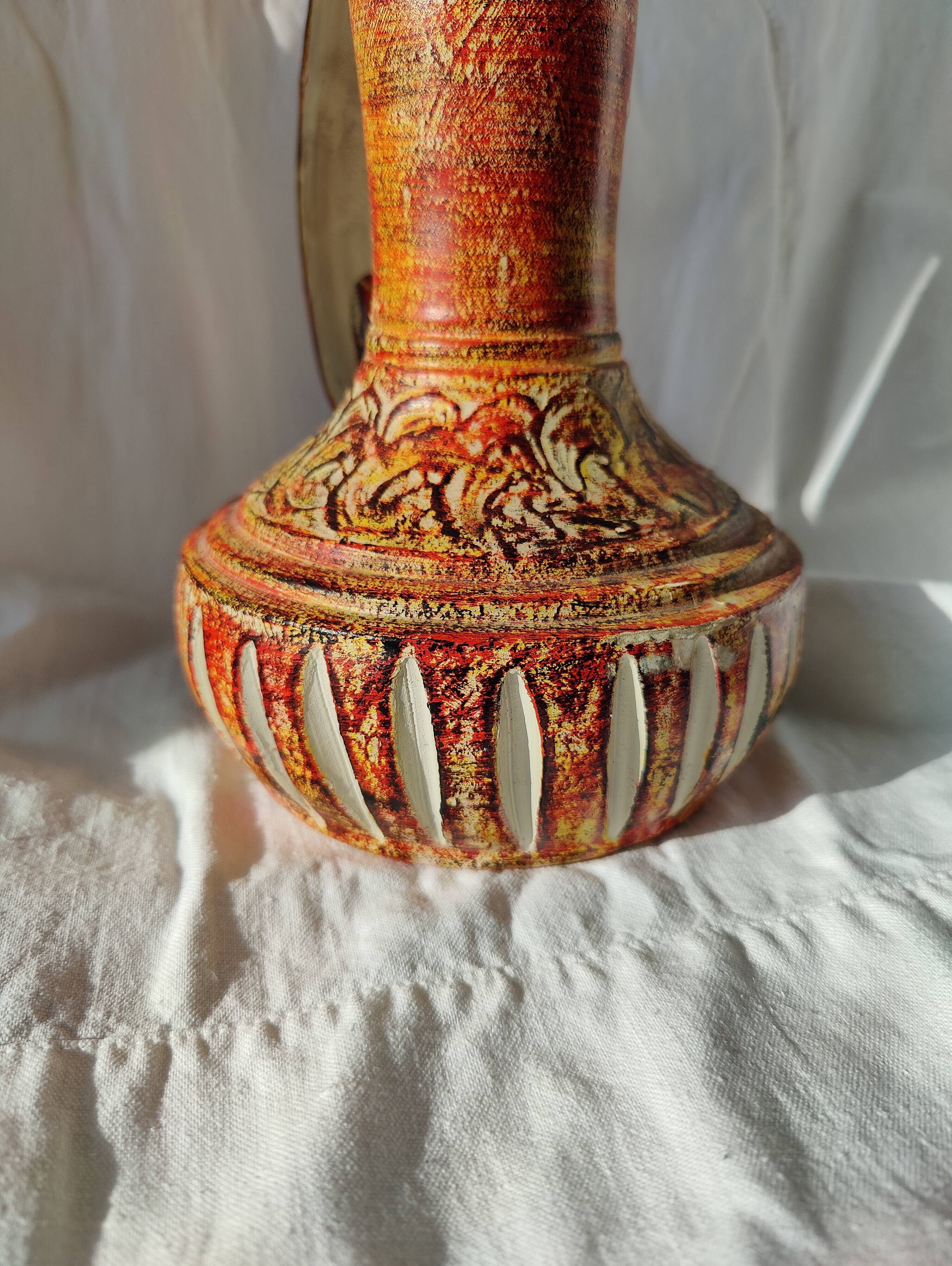 Large Spanish ceramic ewer vase Oniria 60s