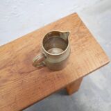 Vintage stoneware pitcher by the Digoin factory, France
