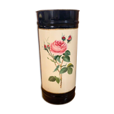 Vintage umbrella holder in painted sheet metal