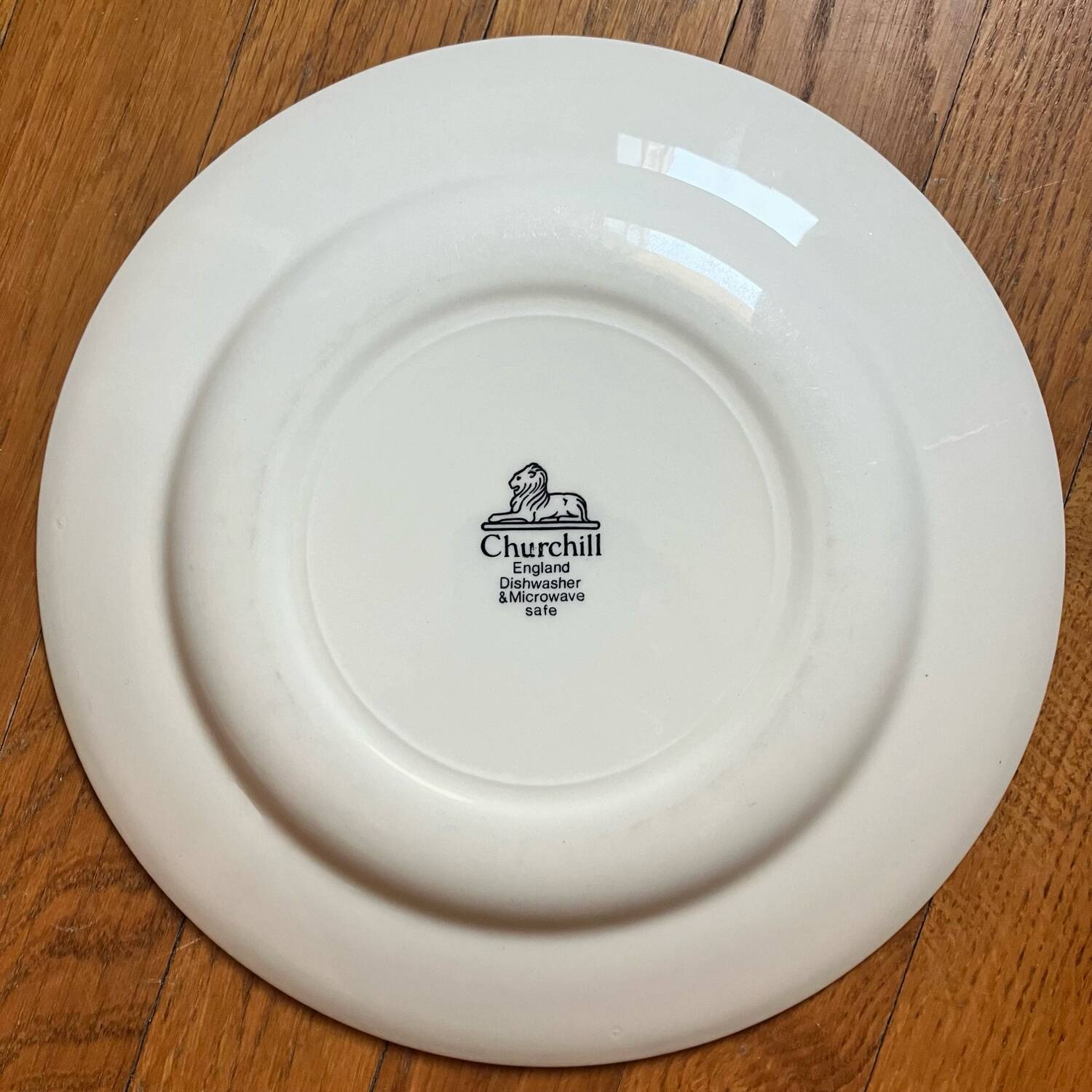 English pink dinner plate
