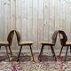 Suite de 4 chaises Baumann modèle œil en bois Design 1950s