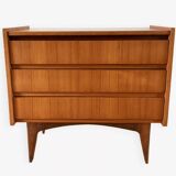 Scandinavian teak dressing table chest of drawers, Danish design, 1960s
