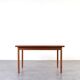 Table à manger extensible en teck danois des années 1960.