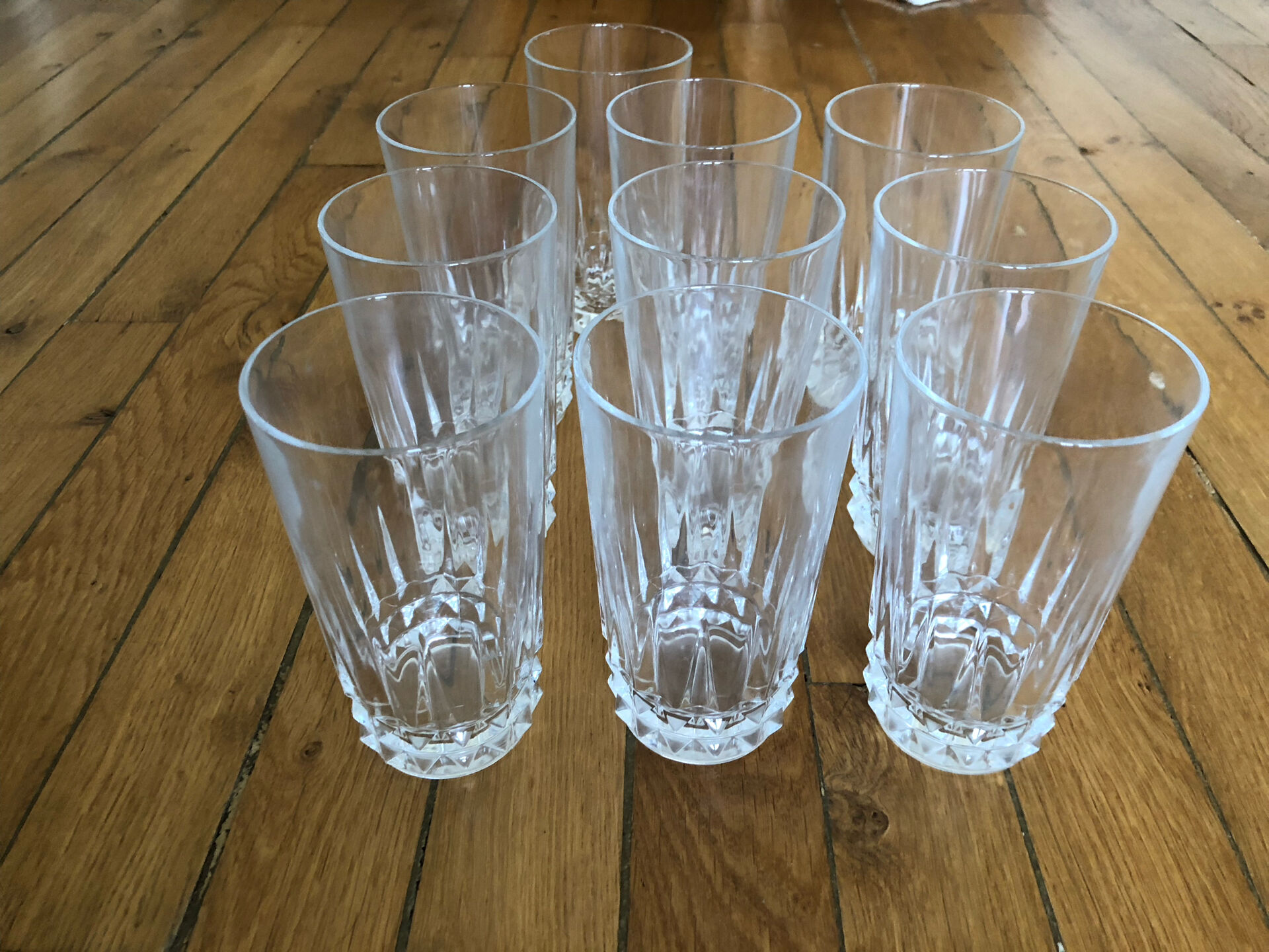 10 verres Cristal d’Arques