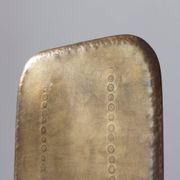 Pair of hand-hammered brass bookends by Hayno Focken