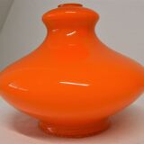 Abat-jour opalin orange vintage