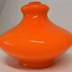 Abat-jour opalin orange vintage