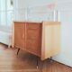 Low buffet/renovated vintage sideboard, Scandinavian style, 1950s-60s