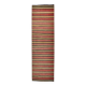 Tapis de couloir Kilim vintage rouge et marron