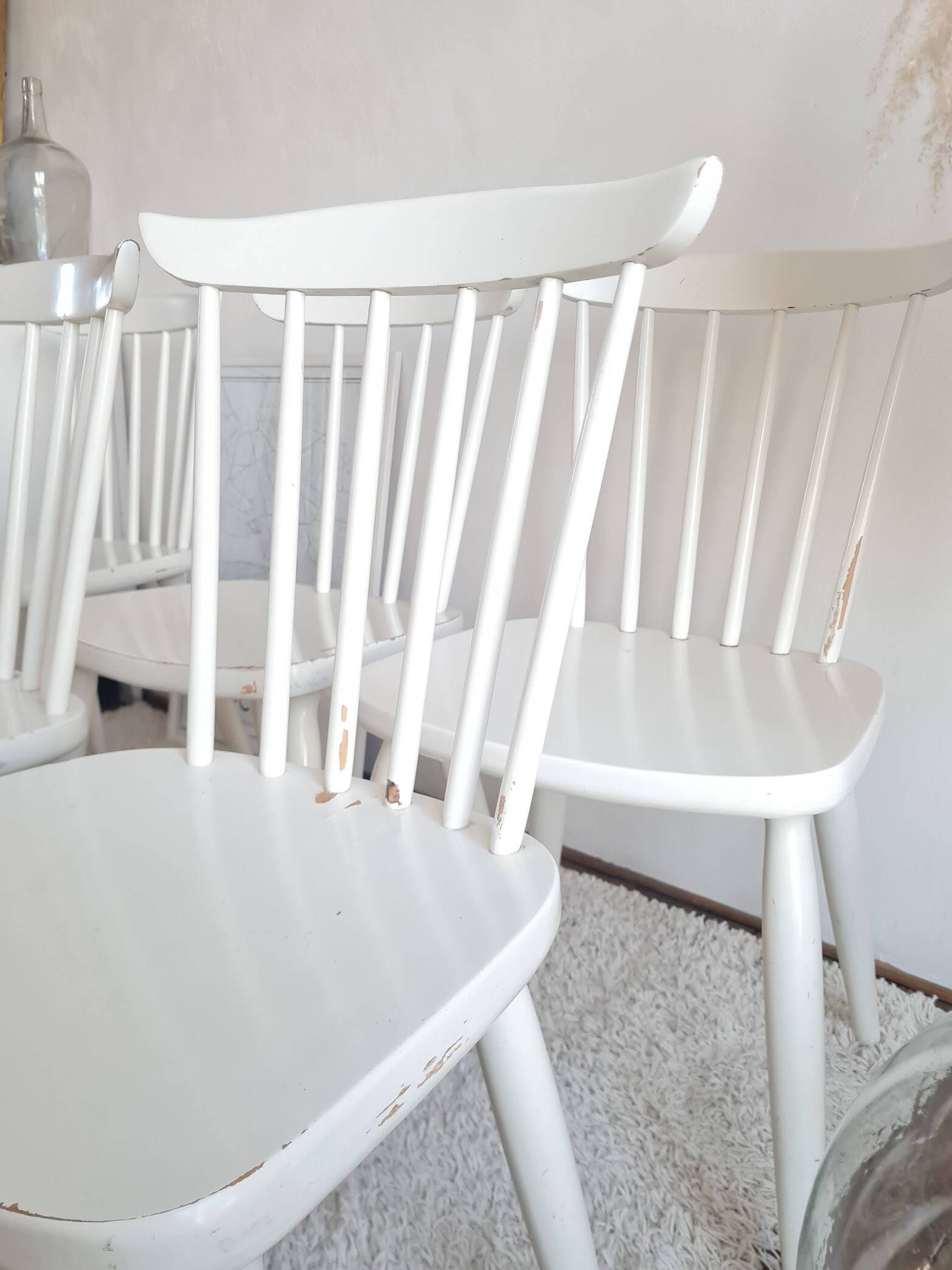 Set of six vintage Scandinavian chairs