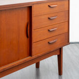 Scandinavian-style teak line, sliding door