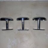 Chrome coat hooks