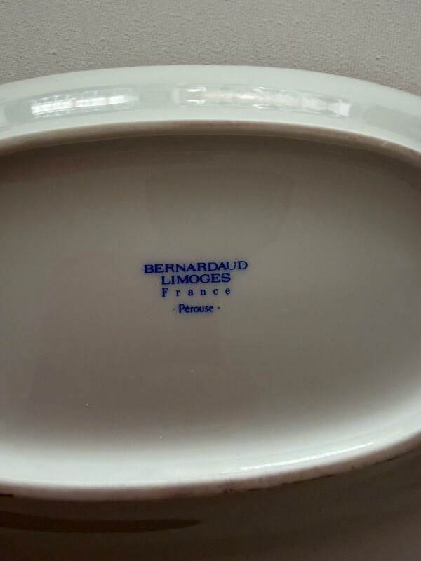 Lot de deux raviers en porcelaine Limoges Bernardaud